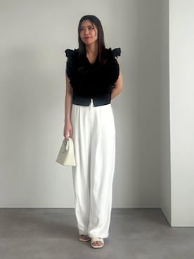 「UR'S（ユアーズ）のアイテム（パンツ）」を使った、ur'sさん（レディース・168cm）の春コーディネート