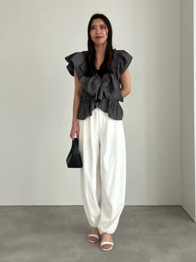 「UR'S（ユアーズ）のアイテム（パンツ）」を使った、ur'sさん（レディース・168cm）の春コーディネート