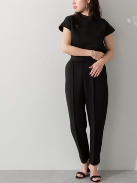 「UR'S（ユアーズ）のﾀﾞﾝﾎﾞｰﾙｺｸｰﾝﾊﾟﾝﾂ（その他パンツ）」を使った、ur'sさん（レディース・151cm）の夏コーディネート