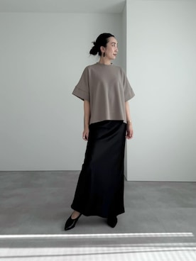 「UR'S（ユアーズ）のアイテム（スカート）」を使った、ur'sさん（レディース・169cm）の秋コーディネート