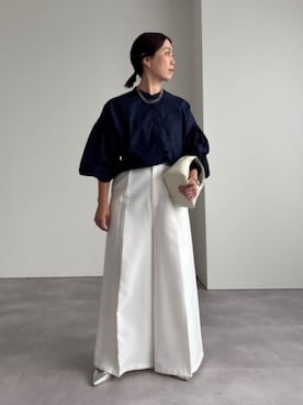 「キレイめコーデ」｜「アイテム（ハンドバッグ）」を使った、ur'sさん（レディース・154cm）の夏コーディネート