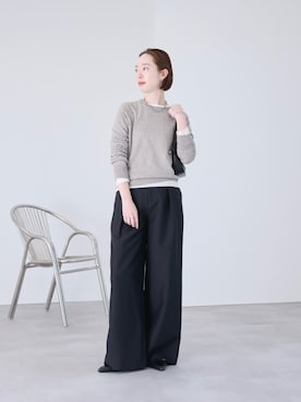 「urs」｜「アイテム（パンツ）」を使った、ur'sさん（レディース・162cm）の春コーディネート