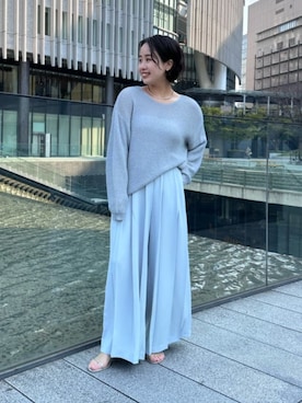 「urs」｜「アイテム（パンツ）」を使った、ur'sさん（レディース・153cm）の春コーディネート