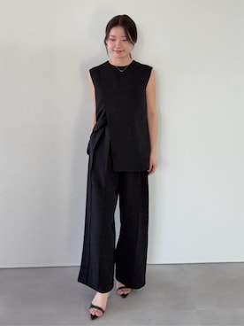 「UR'S（ユアーズ）のアイテム（パンツ）」を使った、ur'sさん（レディース・155cm）の春コーディネート