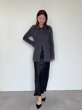 「UR'S（ユアーズ）のアイテム（スカート）」を使った、ur'sさん（レディース・155cm）の秋コーディネート