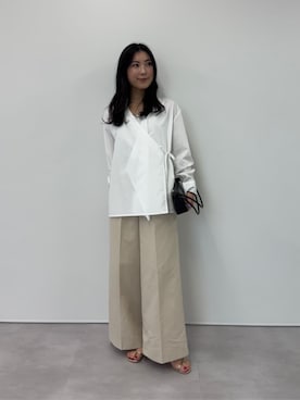 「urs」｜「アイテム（パンツ）」を使った、ur'sさん（レディース・157cm）の春コーディネート