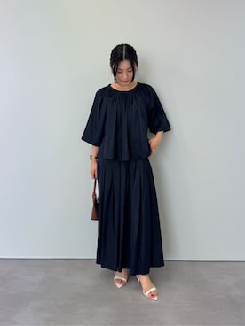 「urs」｜「アイテム（スカート）」を使った、ur'sさん（レディース・157cm）の春コーディネート