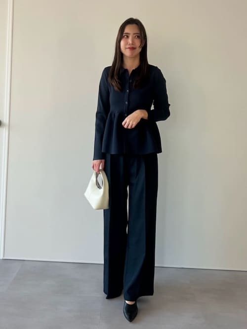 バーバリーブルーレーベル♡ウエストリボン♡ペプラム♡カーディガン