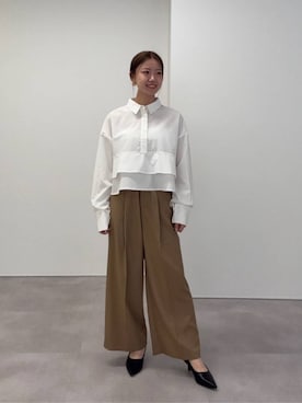 「UR'S（ユアーズ）のアイテム（パンプス）」を使った、ur'sさん（レディース・155cm）の秋コーディネート