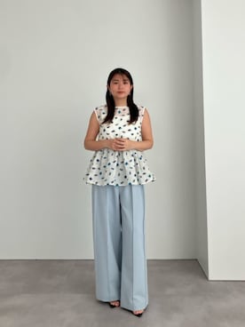 「UR'S（ユアーズ）のアイテム（パンツ）」を使った、ur'sさん（レディース・158cm）の春コーディネート