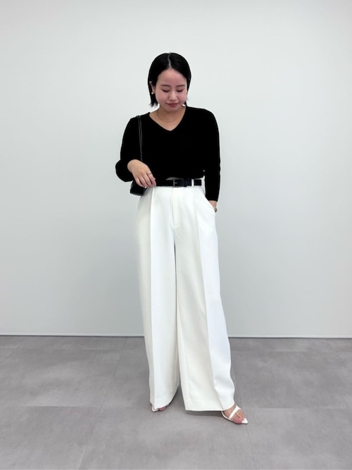 ニット セーター 前後2way ベーシックニット Y レディース ur's ニット セーター 前後2wayベーシックリブニット レディース