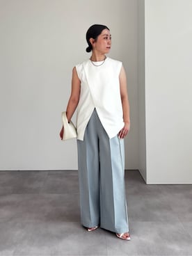 「UR'S（ユアーズ）のアイテム（パンツ）」を使った、ur'sさん（レディース・154cm）の春コーディネート