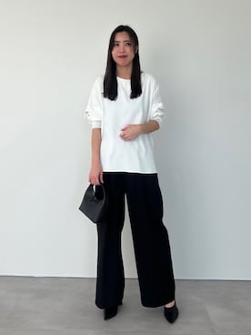 「urs」｜「アイテム（パンツ）」を使った、ur'sさん（レディース・168cm）の春コーディネート