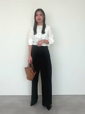 「urs」｜「アイテム（パンツ）」を使った、ur'sさん（レディース・168cm）の春コーディネート