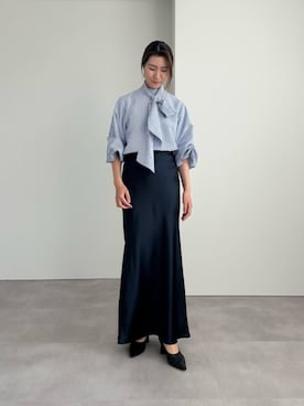 「UR'S（ユアーズ）のアイテム（スカート）」を使った、ur'sさん（レディース・169cm）の秋コーディネート