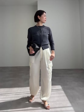 「シアーカーディガン」｜ur'sさん（レディース・154cm）の夏コーディネート