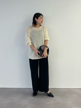 「urs」｜「アイテム（パンツ）」を使った、ur'sさん（レディース・158cm）の春コーディネート