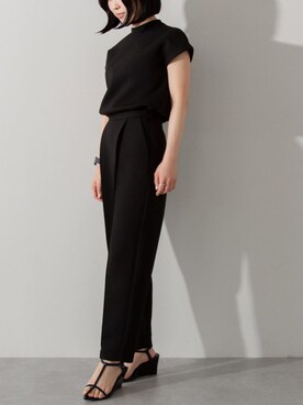 「UR'S（ユアーズ）のﾀﾞﾝﾎﾞｰﾙｺｸｰﾝﾊﾟﾝﾂ（その他パンツ）」を使った、ur'sさん（レディース・157cm）の夏コーディネート