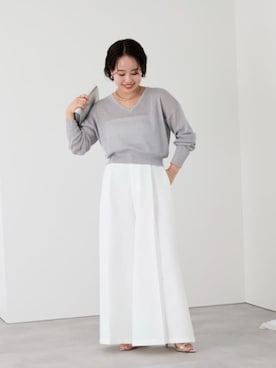 「urs」｜「アイテム（パンツ）」を使った、ur'sさん（レディース・153cm）の春コーディネート