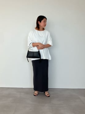 「urs」｜「アイテム（スカート）」を使った、ur'sさん（レディース・158cm）の春コーディネート
