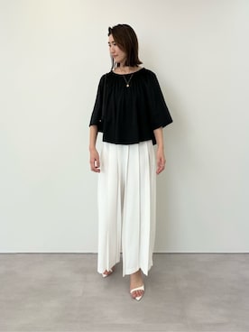 「urs」｜「アイテム（パンツ）」を使った、ur'sさん（レディース・169cm）の春コーディネート