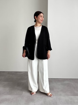 「UR'S（ユアーズ）のアイテム（パンツ）」を使った、ur'sさん（レディース・154cm）の春コーディネート