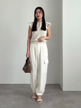 「UR'S（ユアーズ）のアイテム（パンツ）」を使った、ur'sさん（レディース・168cm）の春コーディネート