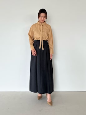 「UR'S（ユアーズ）のアイテム（スカート）」を使った、ur'sさん（レディース・169cm）の秋コーディネート