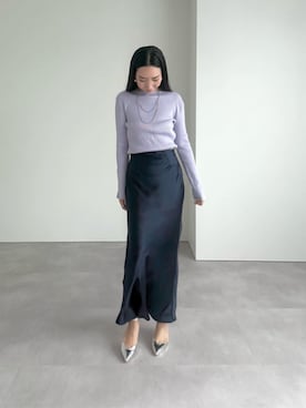 「UR'S（ユアーズ）のアイテム（スカート）」を使った、ur'sさん（レディース・169cm）の秋コーディネート