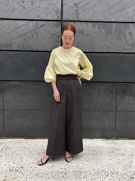 「urs」｜「アイテム（パンツ）」を使った、ur'sさん（レディース・162cm）の春コーディネート