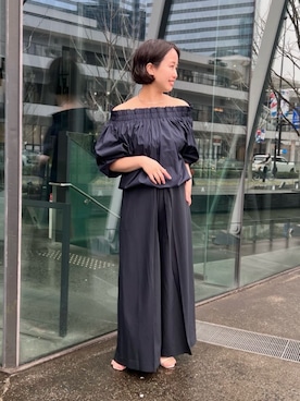 「urs」｜「アイテム（パンツ）」を使った、ur'sさん（レディース・153cm）の春コーディネート