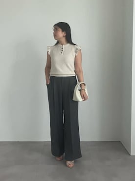 「UR'S（ユアーズ）のアイテム（パンツ）」を使った、ur'sさん（レディース・158cm）の春コーディネート