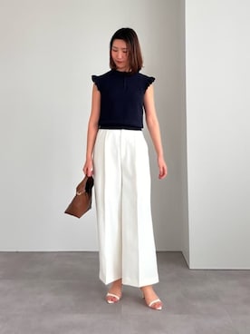 「UR'S（ユアーズ）のアイテム（パンツ）」を使った、ur'sさん（レディース・169cm）の春コーディネート