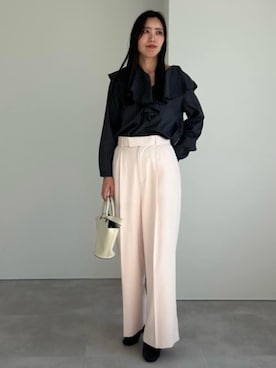 「ラッフルフリル」｜ur'sさん（レディース・169cm）の夏コーディネート