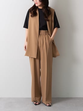 「UR'S（ユアーズ）のアイテム（ベスト）」を使った、ur'sさん（レディース・160cm）の夏コーディネート