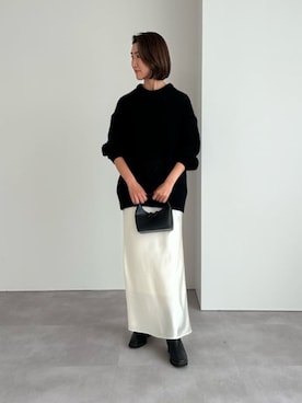 「UR'S（ユアーズ）のアイテム（スカート）」を使った、ur'sさん（レディース・169cm）の秋コーディネート