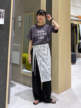 「骨格ナチュラル_LEPSIM」｜みくみょんさん（レディース・159cm）の夏コーディネート