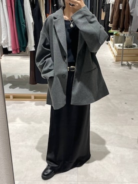 「テーマパーク」｜「アイテム（その他アウター）」を使った、みくみょんさん（レディース・159cm）の秋コーディネート