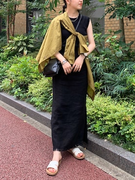 「yuw（ユウ）のアイテム」を使った、みくみょんさん（レディース・159cm）の夏コーディネート