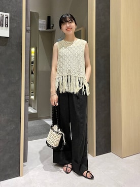 「骨格ナチュラル_LEPSIM」｜みくみょんさん（レディース・159cm）の夏コーディネート