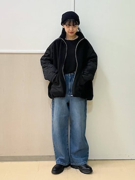 「LEPSIM（レプシィム）のアイテム（ブルゾン）」を使った、みくみょんさん（レディース・159cm）の秋コーディネート