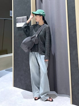 「LEPSIM（レプシィム）の【NEW ERA】ウォッシュ加工キャップ　136173（キャップ）」を使った、みくみょんさん（レディース・159cm）の春コーディネート