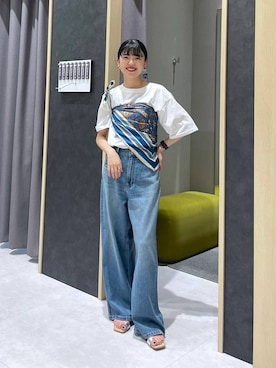 「LEPSIM（レプシィム）のアイテム」を使った、みくみょんさん（レディース・159cm）の夏コーディネート