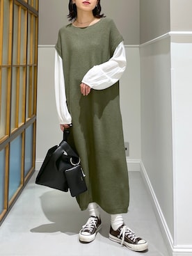 みくみょんさん（レディース・159cm）の冬コーディネート