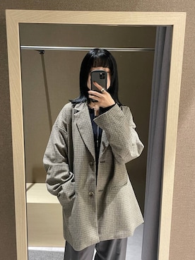 「テーマパーク」｜「アイテム（その他アウター）」を使った、みくみょんさん（レディース・159cm）の秋コーディネート