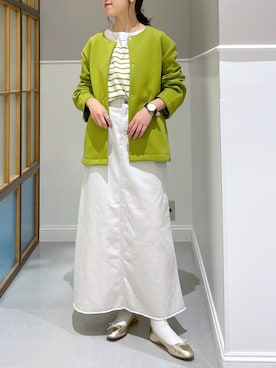 「LEPSIM」｜「アイテム（ノーカラージャケット）」を使った、みくみょんさん（レディース・159cm）の春コーディネート