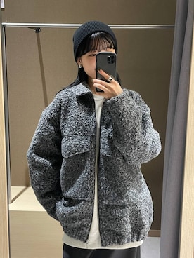 「LEPSIM（レプシィム）のアイテム（ブルゾン）」を使った、みくみょんさん（レディース・159cm）の秋コーディネート