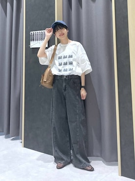 「LEPSIM（レプシィム）の【NEW ERA】ピグメントキャップ　286144（キャップ）」を使った、みくみょんさん（レディース・159cm）の春コーディネート