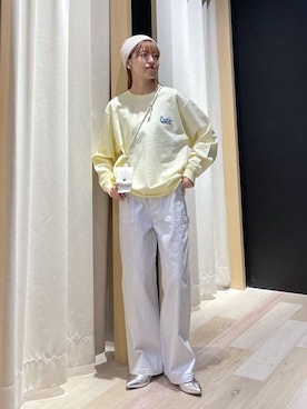 「ウエストゴム」｜「アイテム（PC・スマホグッズ/家電）」を使った、みくみょんさん（レディース・159cm）の冬コーディネート