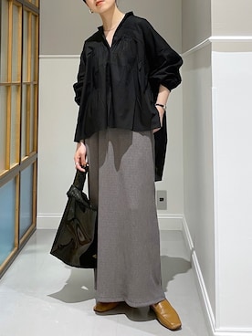 「スクエアトゥ」｜「アイテム（腕時計）」を使った、みくみょんさん（レディース・159cm）の春コーディネート